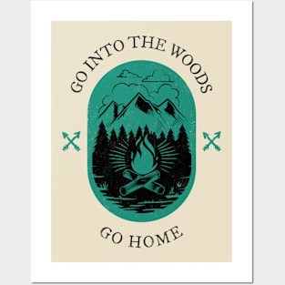 Camping Campfire Posters and Art